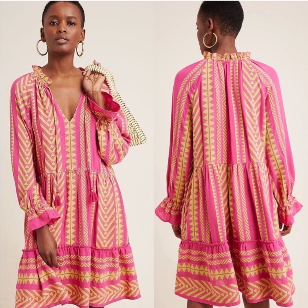 Maeve Pink Tunic Dress Size Small